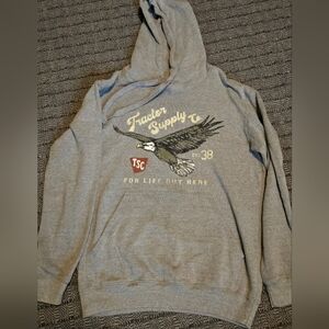 Lnwot Tractor Supply Gray Hoodie with Eagle Sz M. Super Soft.